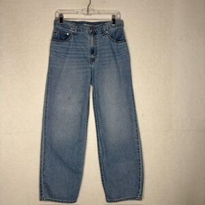 Levi's Premium Baggy Dad Light Wash Jeans Size 27 Relaxed Denim